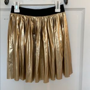 Girls metallic skirt